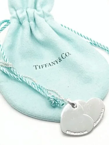 Tiffany & Co. Sterling Silver Large HeartDouble 
